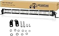 Vista 8 de SKYWORLD - Barra de luz led de 20 pulgadas, 90 W, fila única, perfil bajo, ultra delgada, mini, combo de foco y luz de inundación, luces led