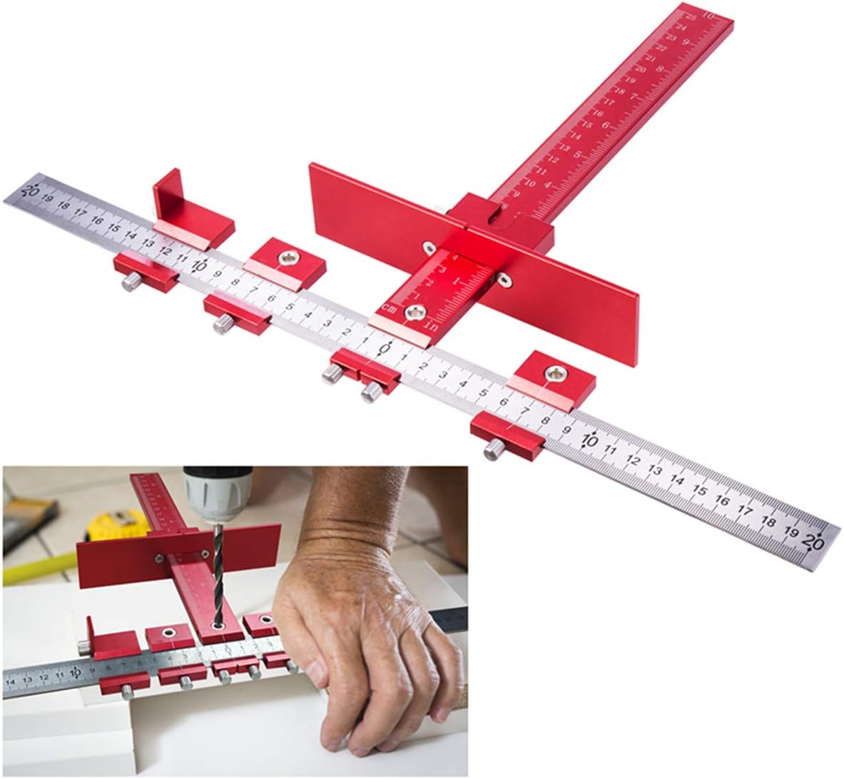 ASCENDONS Hardware Jig for Handles and Knobs on Doors and