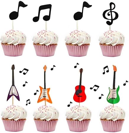 Senmil Decoration De Cupcake De Gateau De Guitare Notes De Musique Pour Enfants Fete D Anniversaire Theme Fete Gateau Topper Pour Baby Shower 30 Ensembles Amazon Fr Cuisine Et Maison Senmil Decoration De Cupcake De Gateau De Guitare Notes De Musique Pour Enfants Fete D Anniversaire Theme Fete Gateau Topper Pour Baby Shower 30 Ensembles Amazon Fr Cuisine Et Maison
