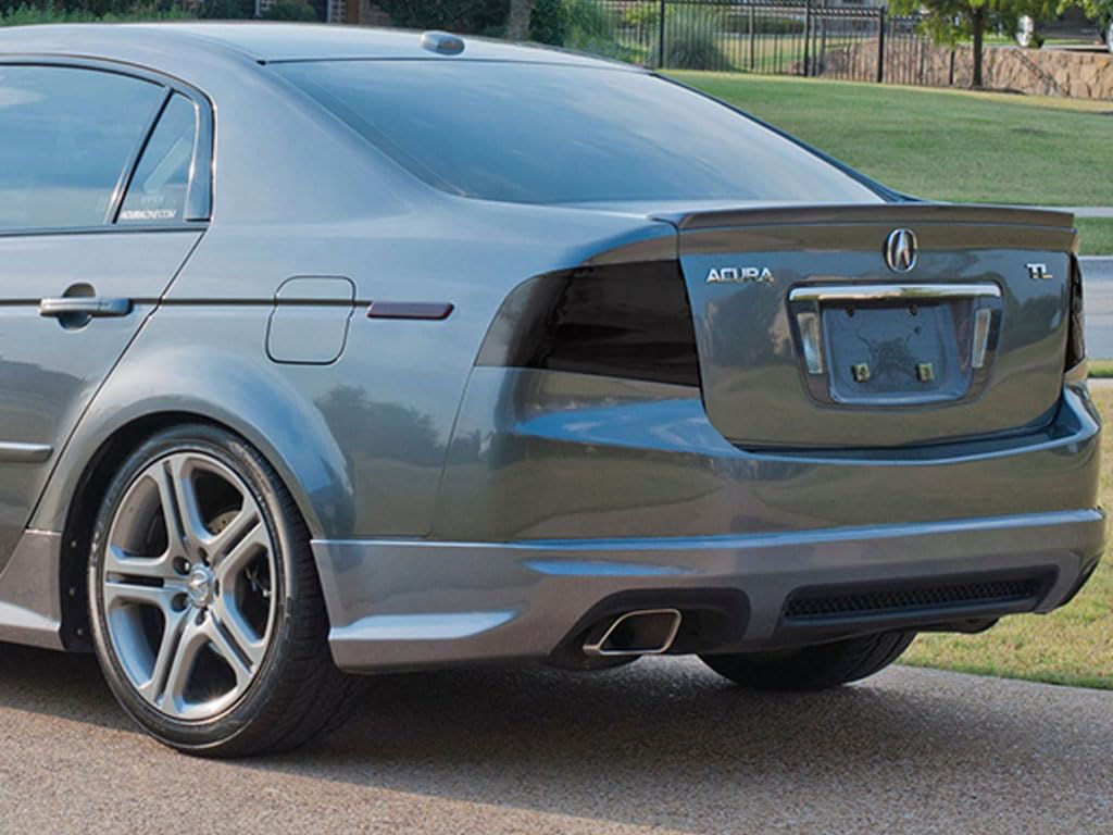 Rvinyl Tail Light Tint Covers Compatible with Acura TL 2004-2006 - Smoke