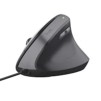 Trust Yuno Mouse Ergonomico Cablato, Mouse Verticale per Destrorsi