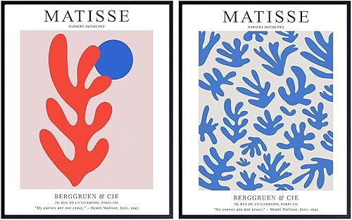 Matisse Poster Set, 8x10 - Abstract Wall Decor - Mid-Century Modern Decor - Minimalist Wall Art - Gallery Wall Art- Matisse Wall Art - Henri Matisse
