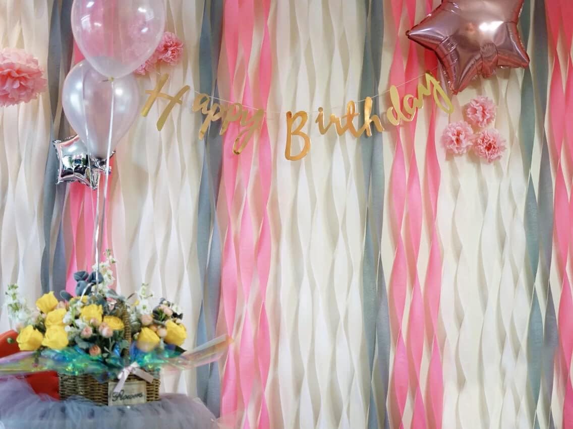 16 Rolls Crepe Paper Streamers in 16 Colors, 1312 Feet Crepe Paper for Wedding, Birthday Party, Baby Shower, Photo Backdrop, Various Large Festivals Decoration, Art Crafts