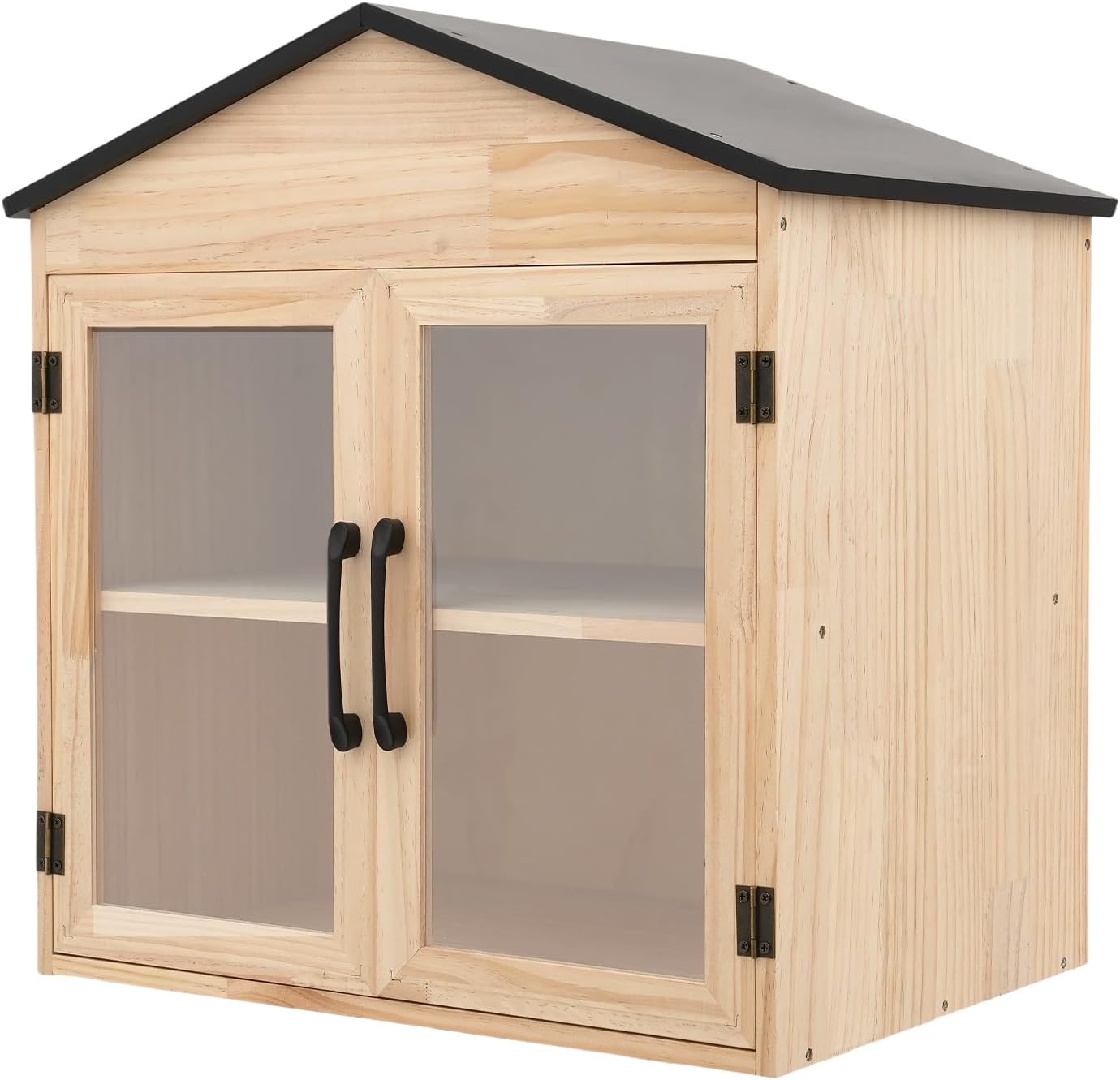 Little Library Box Outdoor Kit Solid Wood Free Little Library Waterproof Blessing Box for Community Sharing, Schools (20"×14.3"×21.85")