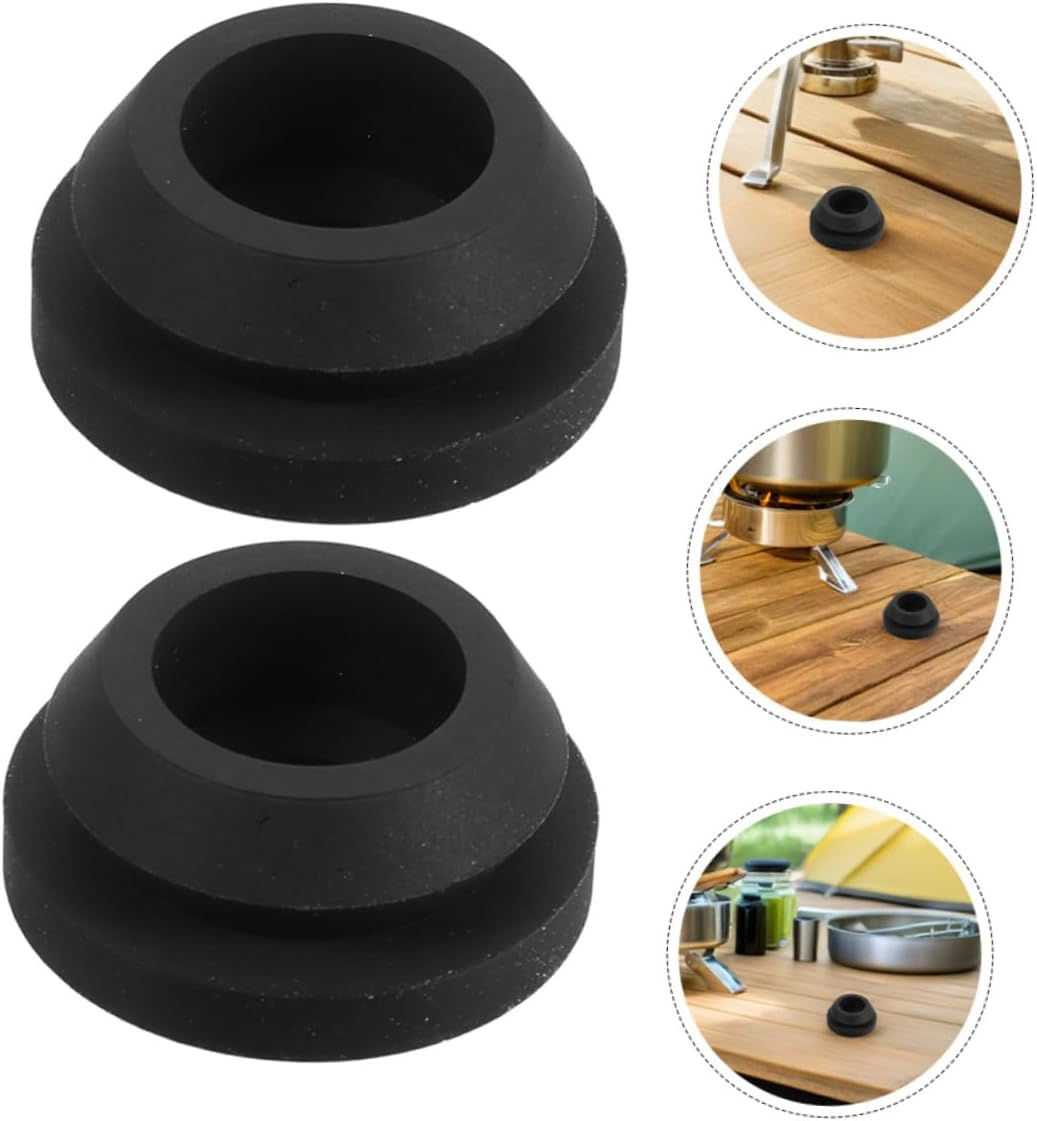 Uonlytech 12pcs round Rubber Rv Stove Top Grommets Compatible with Magic Chef and Atwood Stove Grates Gas Accessories for Camper and Outdoor Cooking