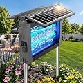 Upgraded Solar Bug Zapper Outdoor with Dual Panels, 4500V Cordless Rechargeable Fly Insect Killer Waterproof Electric Mosquitoes Zapper for Patio Garden Backyard RV Camping Pond
