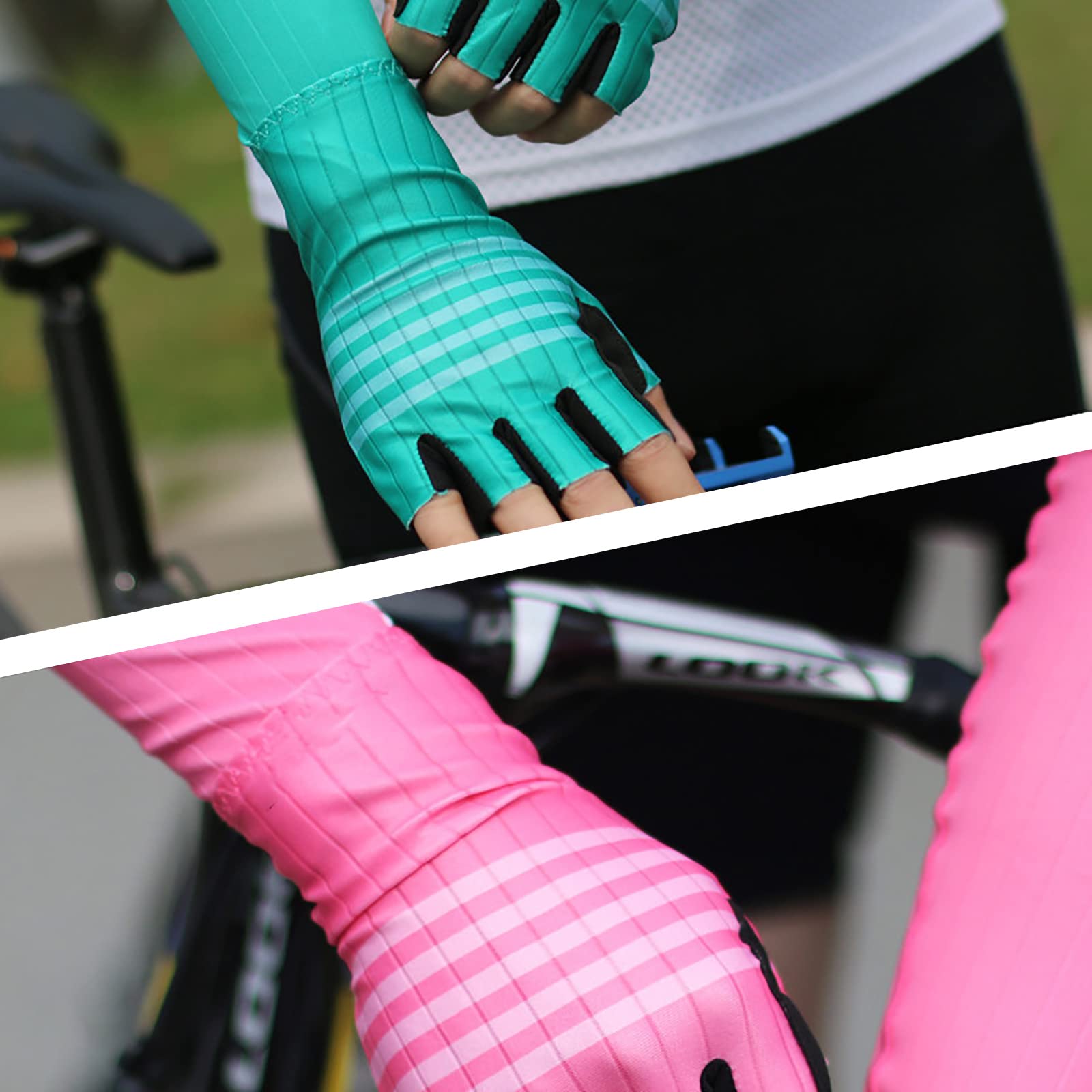 Estivi Guanti Ciclismo Senza Dita Guanti da Pesca Elastico Mezze Dita Guanti MTB per Il Ciclismo Sport all'Aria Aperta Corsa Viaggi Alpinismo Kayak Guanti Sportivi Uomo e Donna