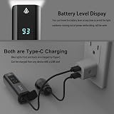 BIKIL All Aluminium Bike Lights Front and Back 5000mAh Super Bright 2400 Lumen Bicycle Lights Smart Taillight USB C Rechargeable Cycle Lights Power dispay Bike Headlight for Road and Mountain - 2