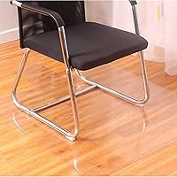Vista 2 de Alfombrillas de plástico para sillas de piso duro, vinilo transparente para silla de oficina en suelo de madera dura, almohadilla protectora