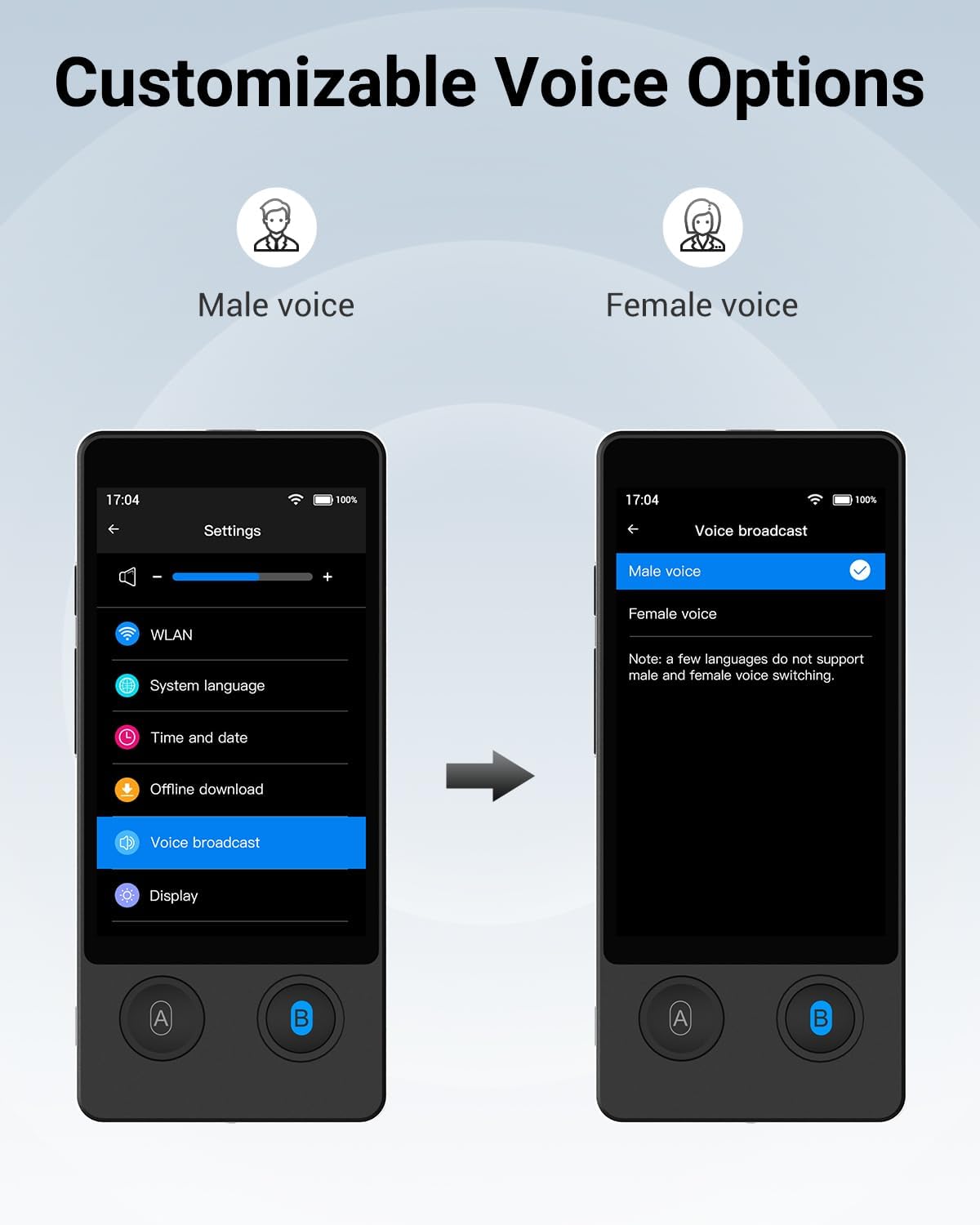 XUPURTLK Dispositivo traductor de idiomas W12, dispositivo traductor de voz de dos vías, dispositivo traductor en tiempo real de 144 idiomas, sin conexión, grabación y traducción de fotos para viajes