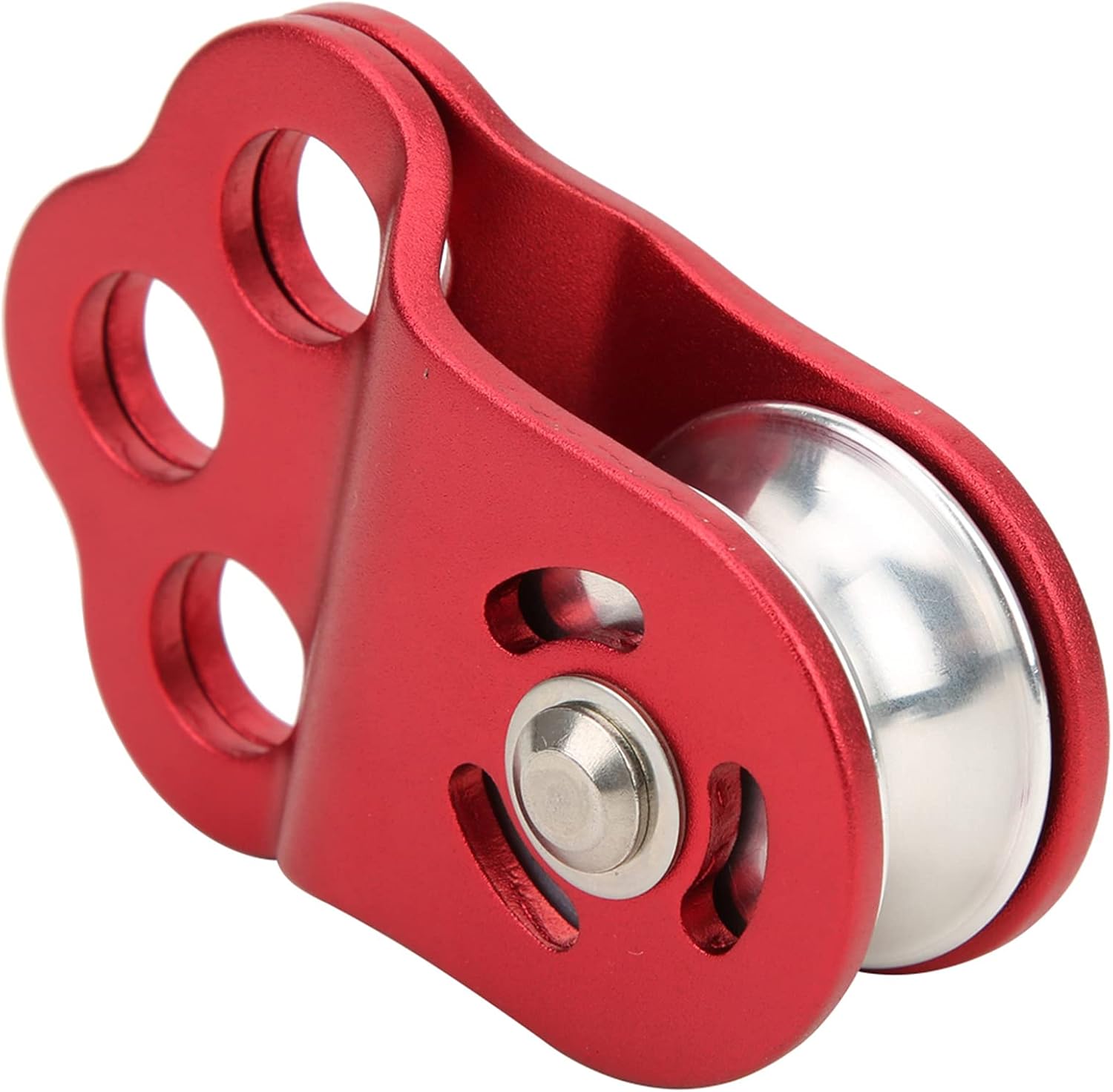 Climbing Single Pulley, Three Hole Pulley 7075 Aviation Aluminum Climbing Bearing Single Pulley, for Outdoor Mountain Climbing, for Prompt Drop