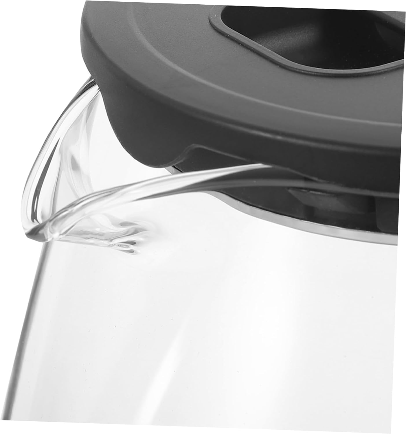 Wakauto Electric Kettle Large Capacity Fast Boiling Hot Water Boiler with Scald Handle and Wide Opening for Easy Filling Borosilicate and Construction Non Slip Base US Plug for Household