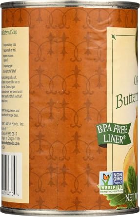 Farmer's Market Organic Canned Butternut Squash Puree, 15 Ounce (Pack of 2)