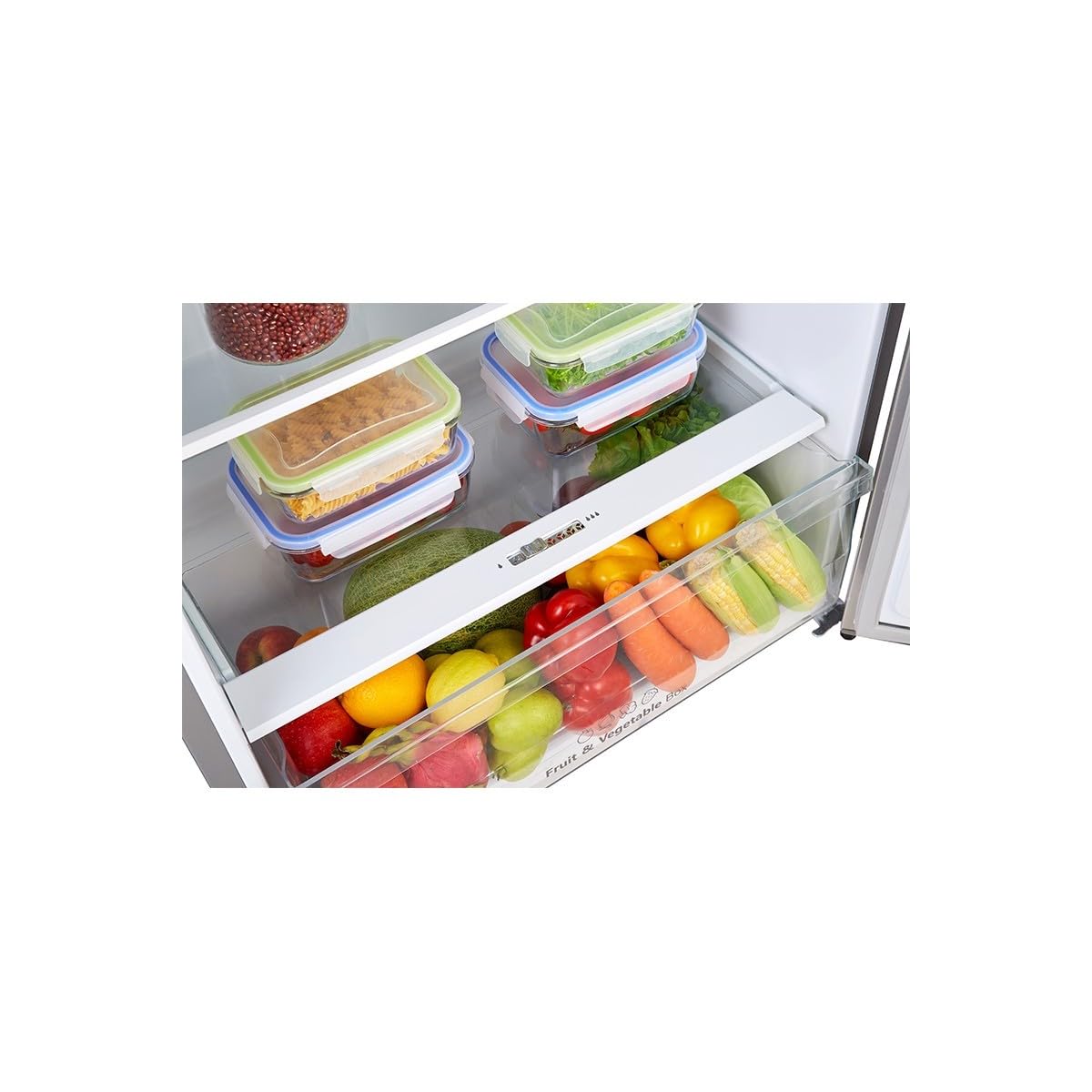 Hisense RT488N4DC2 - Nevera doble puerta de libre instalación Total No Frost, sistema de ventilación Multi Air Flow, anchura 70 cm, color inoxidable, capacidad neta 375 L