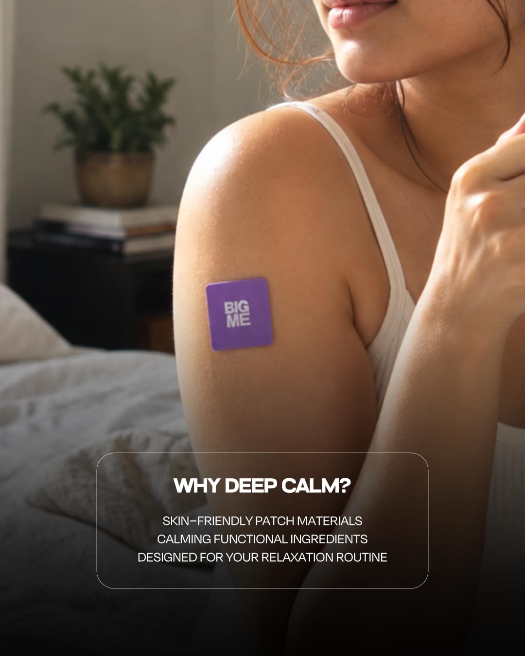 BIGME Deep Calm Patch | Natural Stress Relief Transdermal Patches with Ashwagandha, Rhodiola, GABA & L-Theanine | Timed Release Relaxation | Non-Drowsy Calm & Anxiety Support | 12 Patches Per Box — Amazon image 5