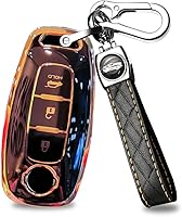 Vista 8 de ontto Llavero de 3 botones de TPU para llavero compatible con Nissan Ariya Pathfinder Kicks X-Trail Rogue 8 Gen New Teana 2022 2023, llave