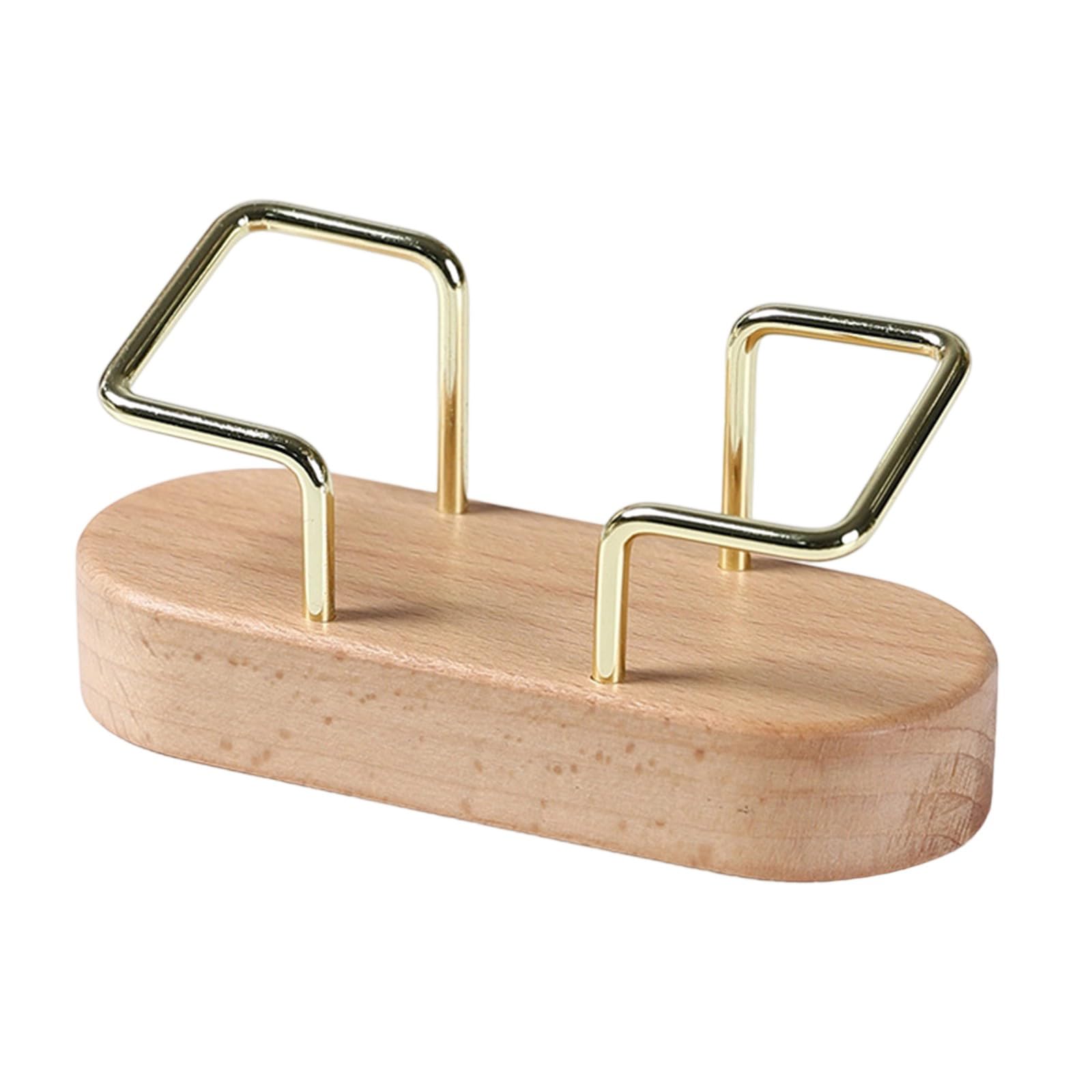 Nucelit Metal Business Card Holders Business Card Stand Postcard Holders Creative Display Rack for Tabletop Stand