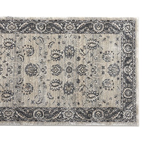 25' Stair Runner Rugs - Luxury Mahal Collection Stair Carpet Runner - Nearly 1 Million Points Per Sq.meter(Ivory) #TOP2