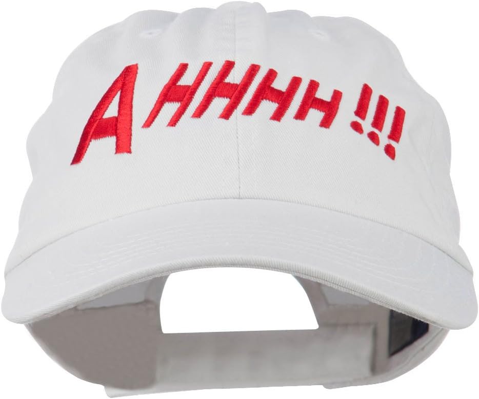 e4Hats.com Ahhhh Embroidered Pet Spun Washed Cap