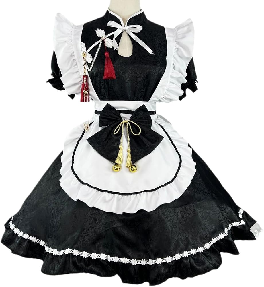 Amazon.co.jp: [尚基製造] メイド服 チャイナワンピース 中華風