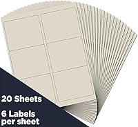 Vista 2 de Etiquetas de dirección de envío JAM PAPER - Grandes - 3 1/3 x 4 - Marfil - 120/Paquete