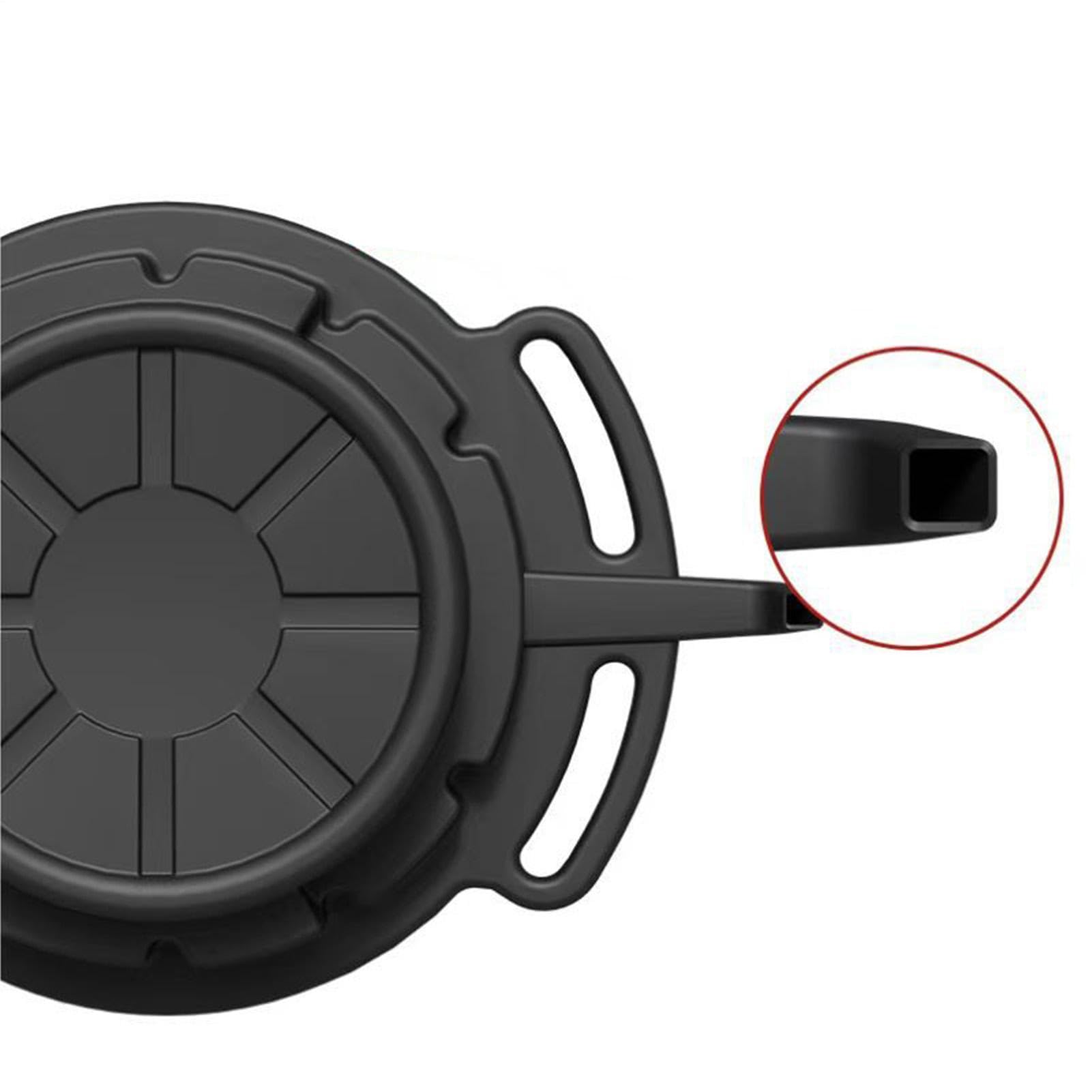 Oil Drain Pan - 15L Spillproof Heat Resistant Waste Oil Container, Garage