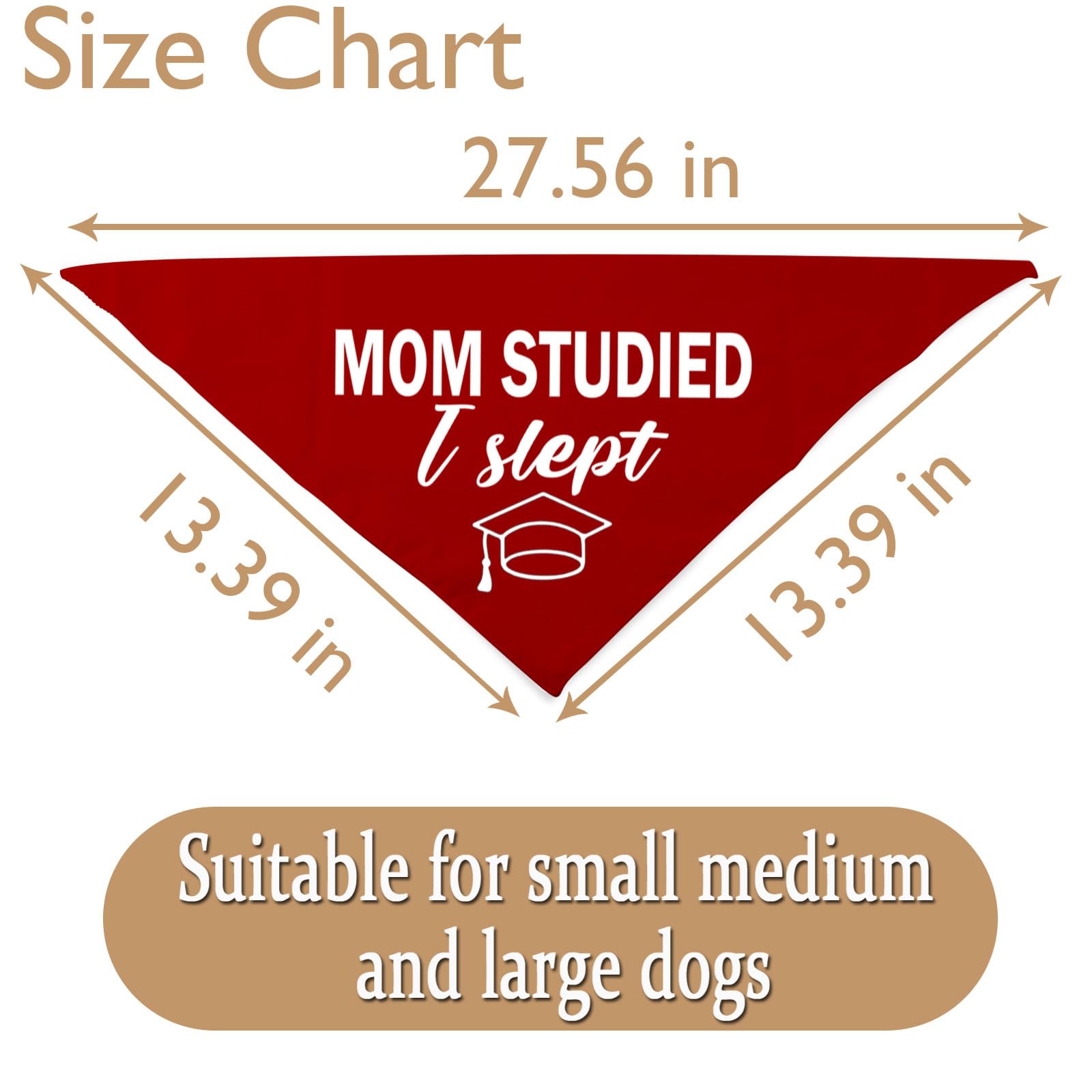 Il Mio Cane Si è Laureato Nel 2023 • Bandana Per Cani Per Laurea • MOM STUDIE I SLEPT Bandana Per Cani • Il Mio Umano Si è Laureato Bandana Per Cani - 3