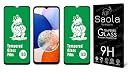 Saola 18D Tempered Glass With Inbuilt AirBag Borders For Samsung Galaxy A14 5G (Pack Of 2) with Free Installation Kit. Full screen Coverage - 6.6 inch gallery image