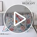 BEDIFANY Garden Cotton Filling Queen Size Quilt Set - Lightweight Bedspreads Queen Size (90 x 98 inch) with Colorful Floral Pattern - Farmhouse Queen Quilt Bedding Sets for Bed Coverlet, 3 Pieces