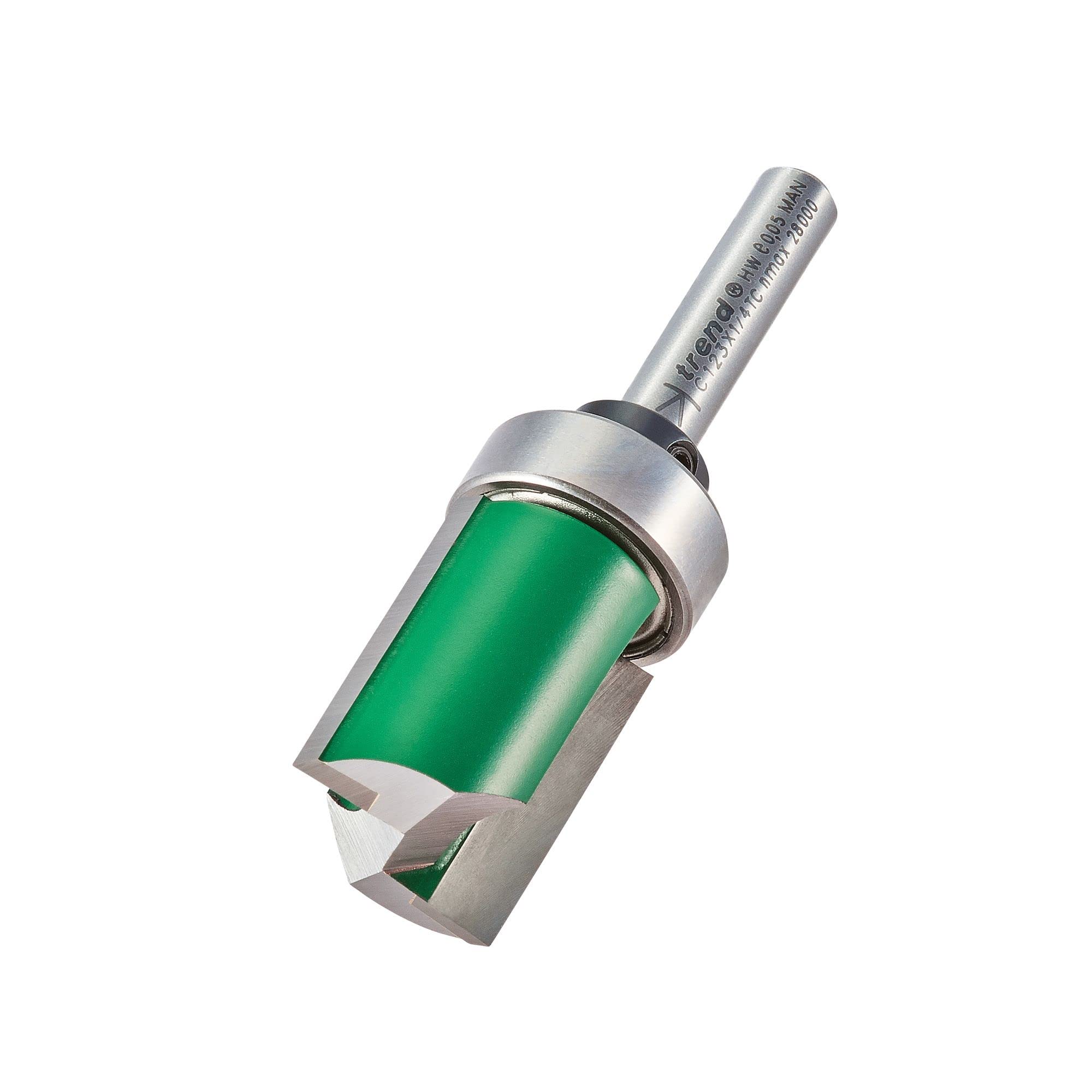 C123X1/4TC - Template profile 19.1mm diameter Router Cutter Bit Trend