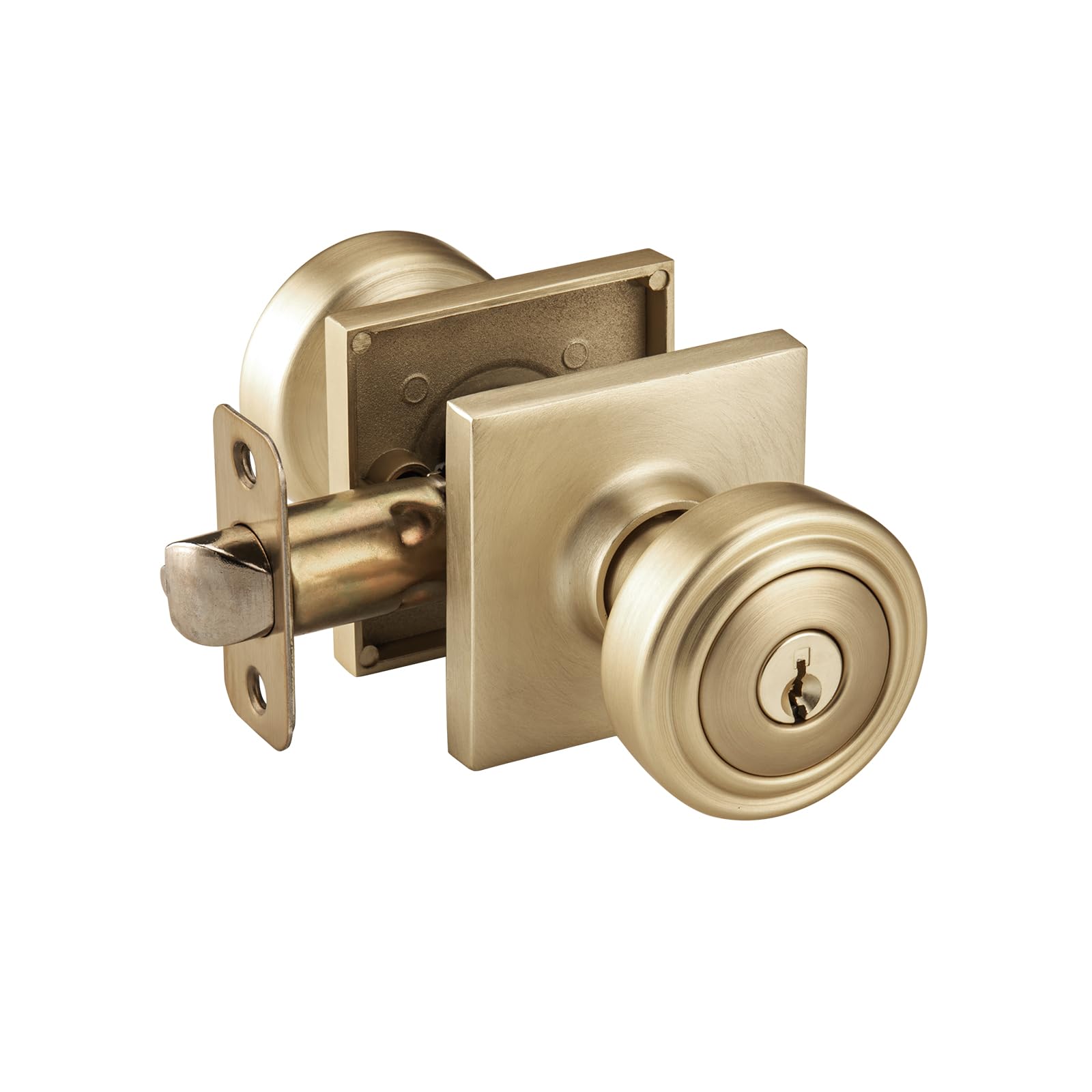 Antique Brass Door Knob with Lock -9 Antique Brass Door Knob with Lock -9