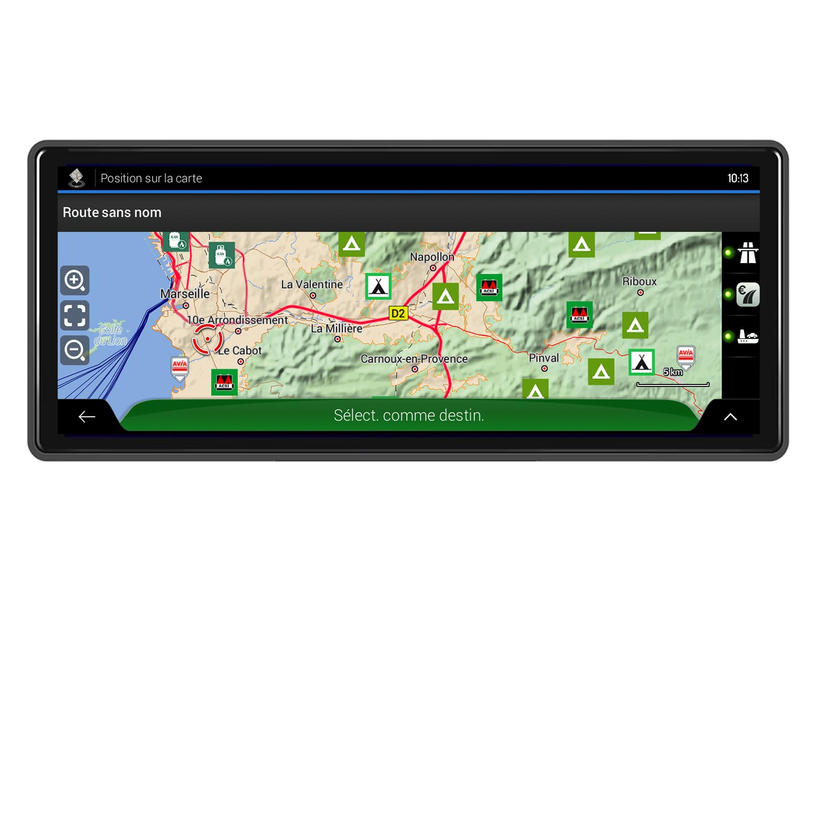 GPS Camping Car 10 Pouces NaviPro Max GPS pour Camping-Car, Navigation Europe et Maroc, Aires de Camping, Mises à Jour Gratuites à Vie