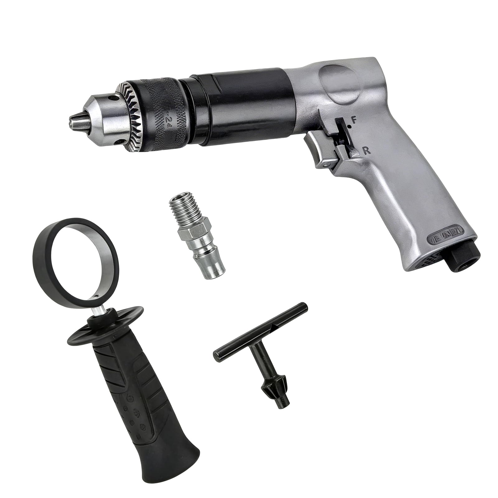 Fromceo 13Mm Duty 3 / 8Inch / 1 / 2Inch High Speed Pneumatic Drill Reversible Rotation Air For Hole Drilling Pneumatic Automotive Repair Air