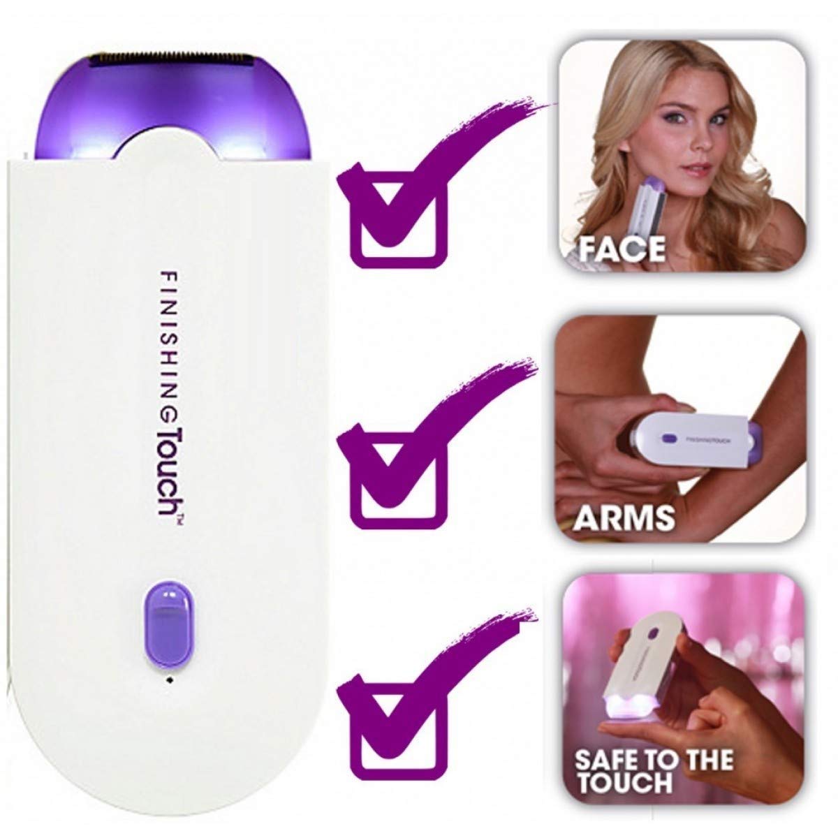 Buy HoneyDell Hair Remover Trimmer Touch Sensor Rechargeable Electric