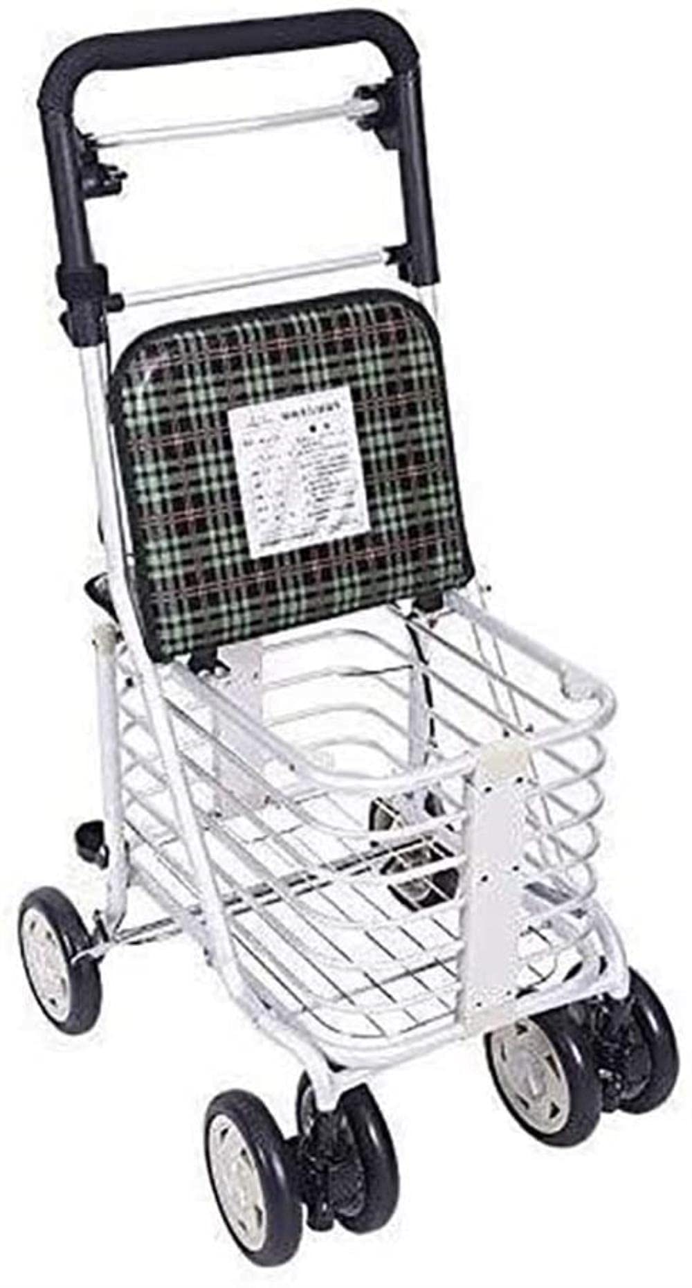 Rollator Walker Rama do chodzenia Standardowy chodzik Rollator Składany Mobilność Pomoc w chodzeniu, 4 koła do chodzenia, siedzisko z regulacją wysokości Chodzik dla osób starszych Tęsknota za