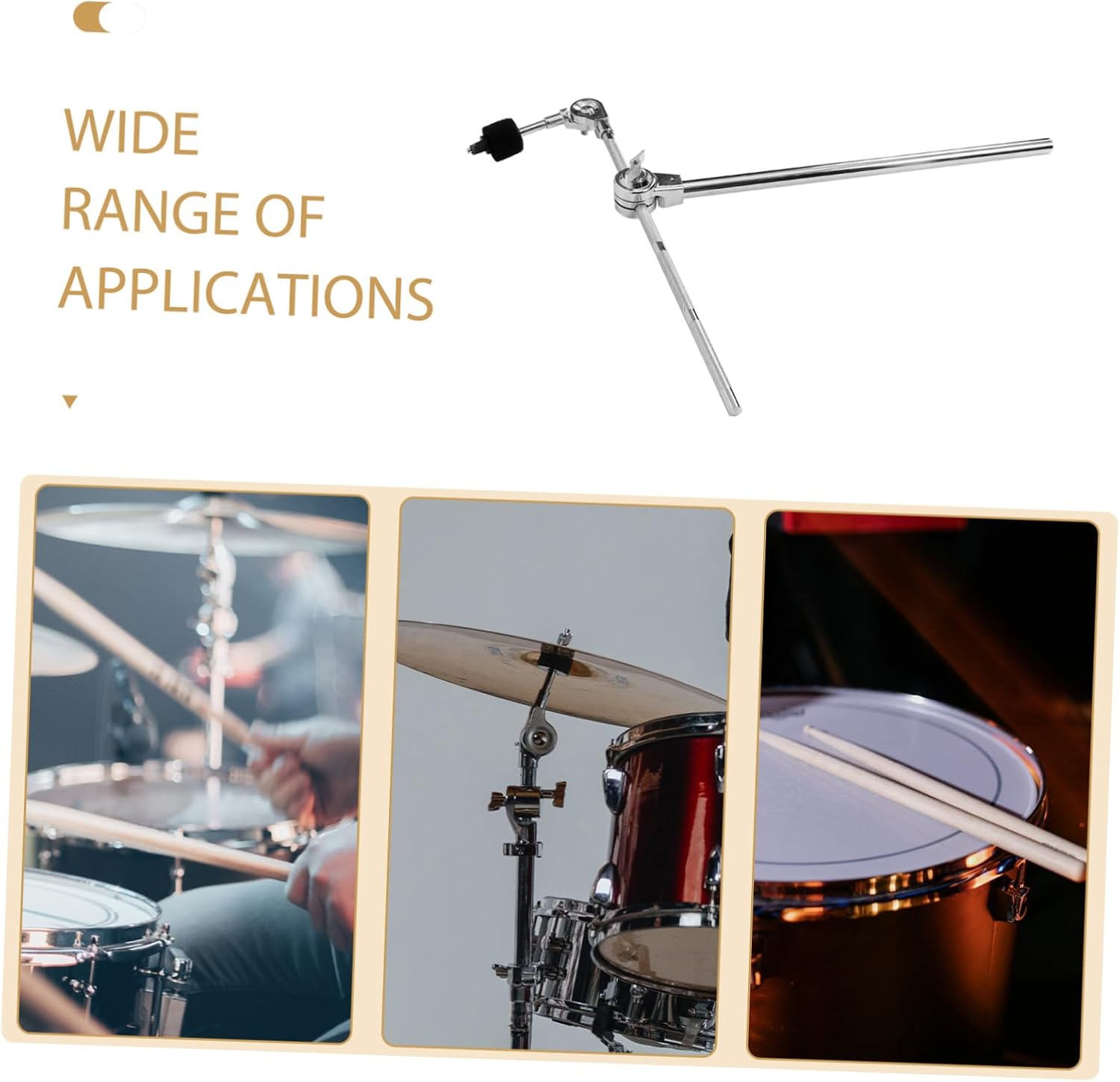 ibasenice Cymbal Arm Mount Cymbal Clamp Holder Drum Mount Holder for Music Instrument Parts