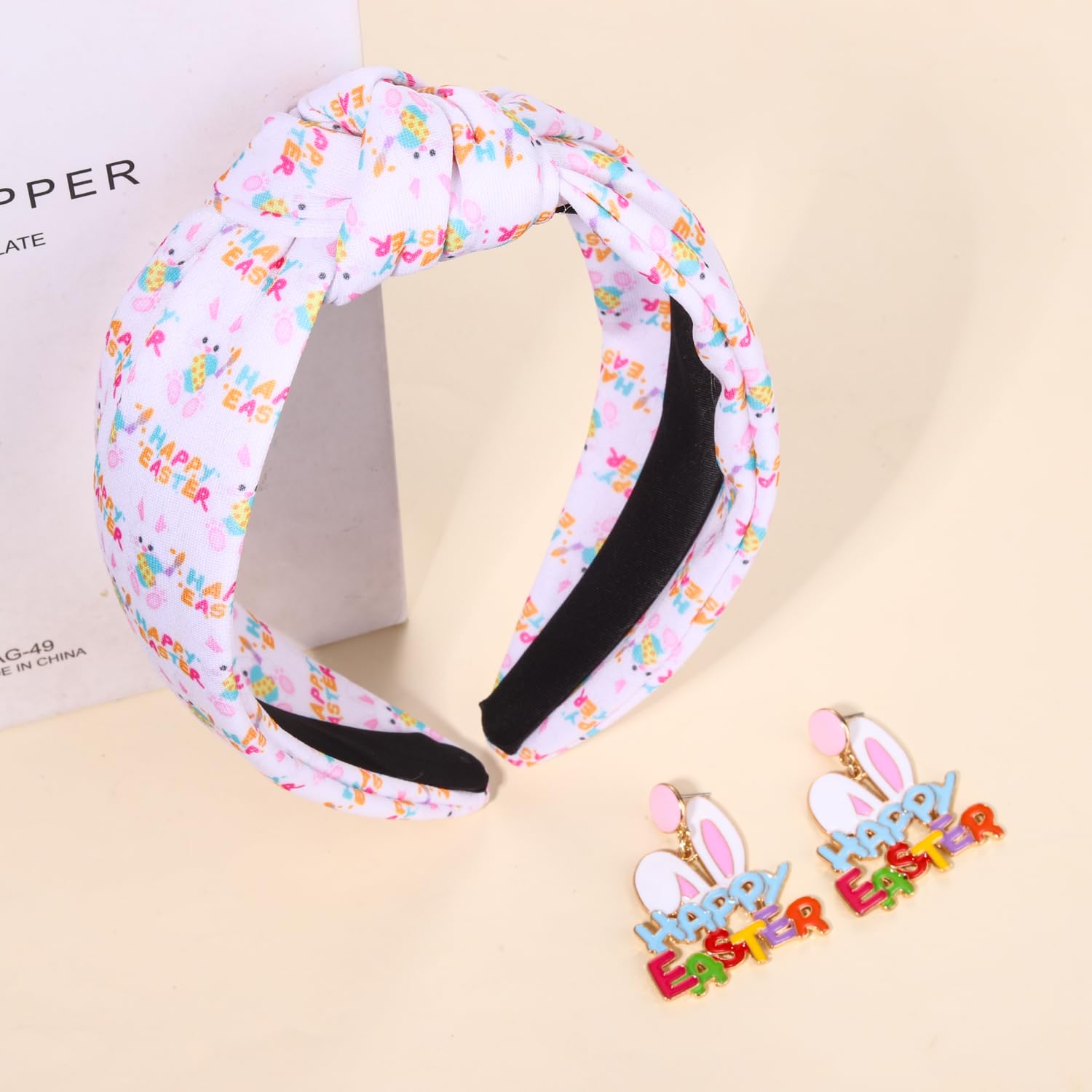 Amazon.com : PHALIN Easter Headband for Women Beaded Bunny  display picture 1
