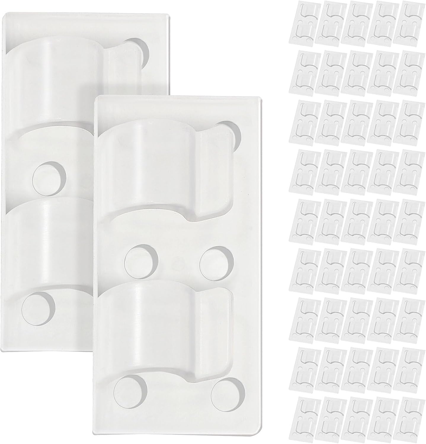 Cabilock 50Pcs Outdoor Light Clips Wire Fixers Self