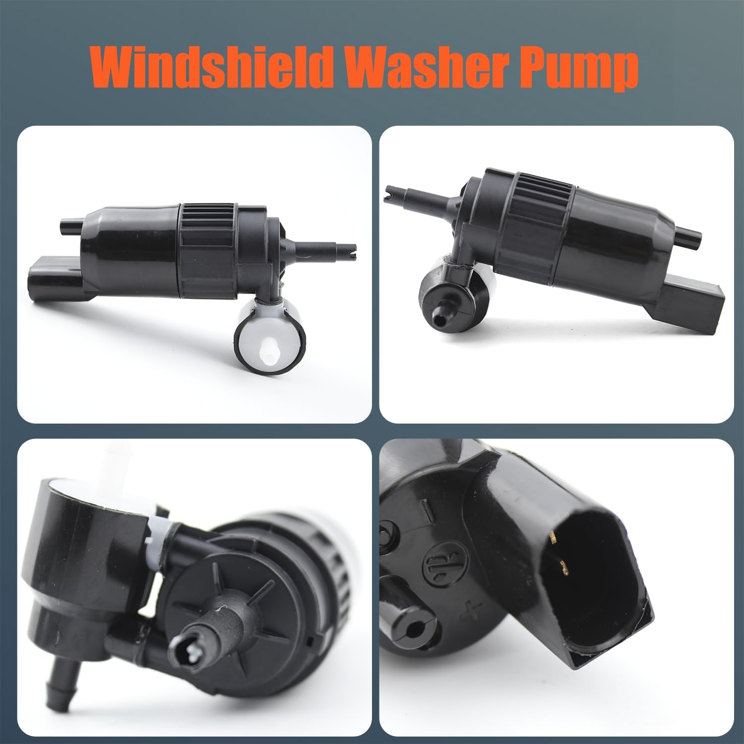 Front Windshield Wiper Washer Pump, 84801575 Replacement for Cadillac Escalade Compatible with Chevrolet Colorado Tahoe 2021-2024