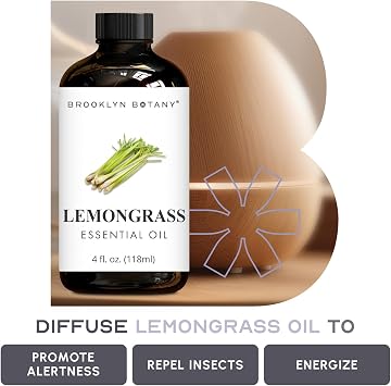 Brooklyn Botany Eucalyptus & Lemongrass Essential Oils 4 Fl Oz (Pack of 2) 100% Pure & Natural Refreshing & Clarifying Aromatherapy Blend
