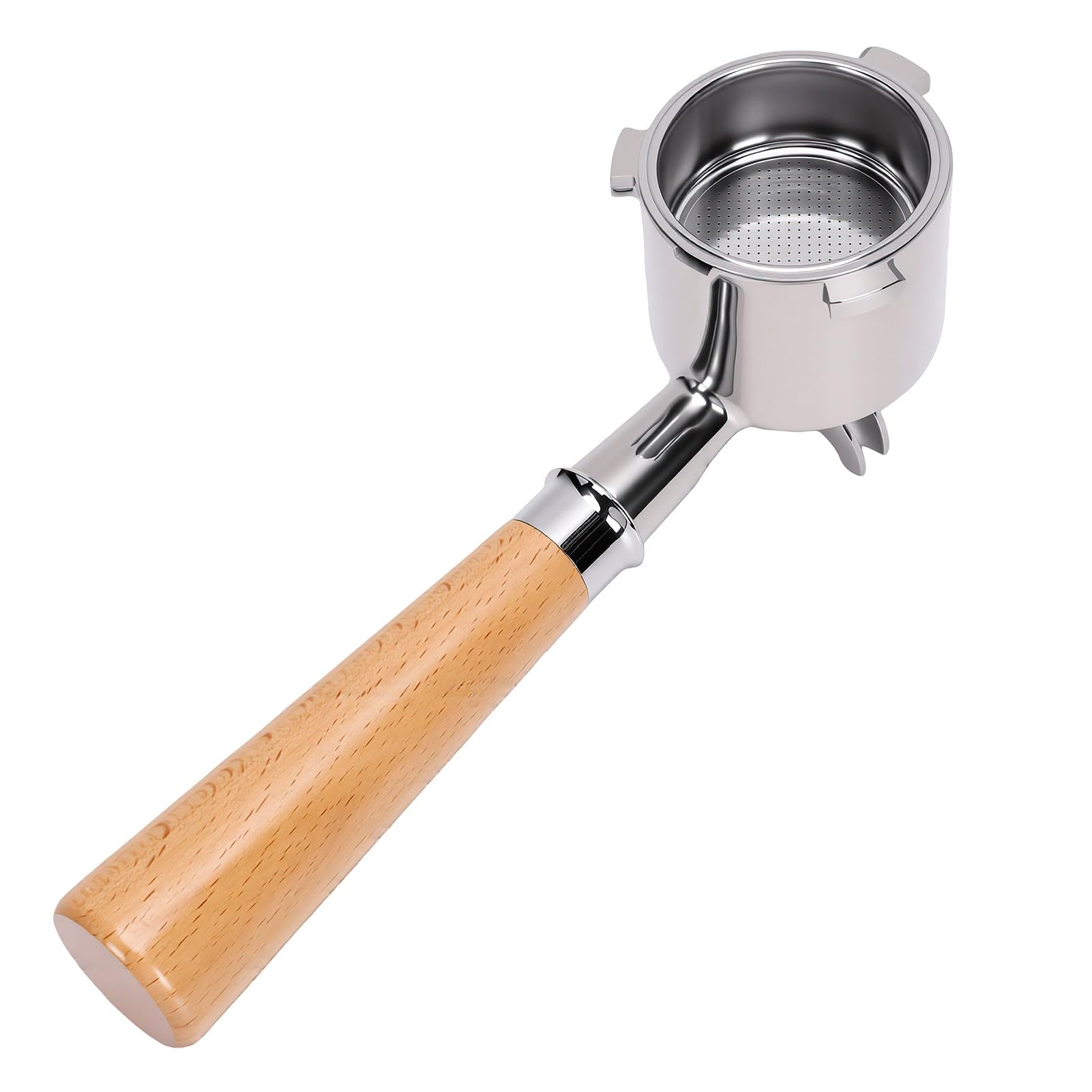 Jiawu Beccuccio Doppio Portafiltro da 51 Mm per Macchina da caffè | Adatto per EC9155, EC9255, EC9355, EC9665, EC9865, 3 Orecchie con Fondo e Impugnatura Ergonomica per Casa, Bar, Ufficio