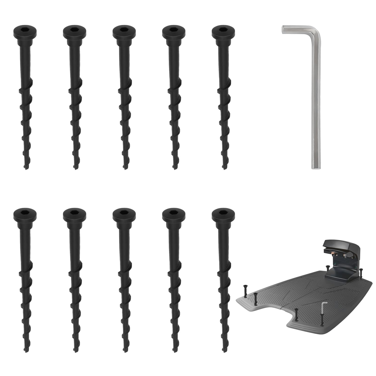 12 Erdschrauben Für Mähroboter Ladestation - 13,7 Cm Gartenzubehör