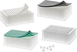 Chemglass CV-1350-0002, Microplate Sealing System, 96-Well Plate, 0.7mL Glass Inserts, Polyethylene Plug Cap