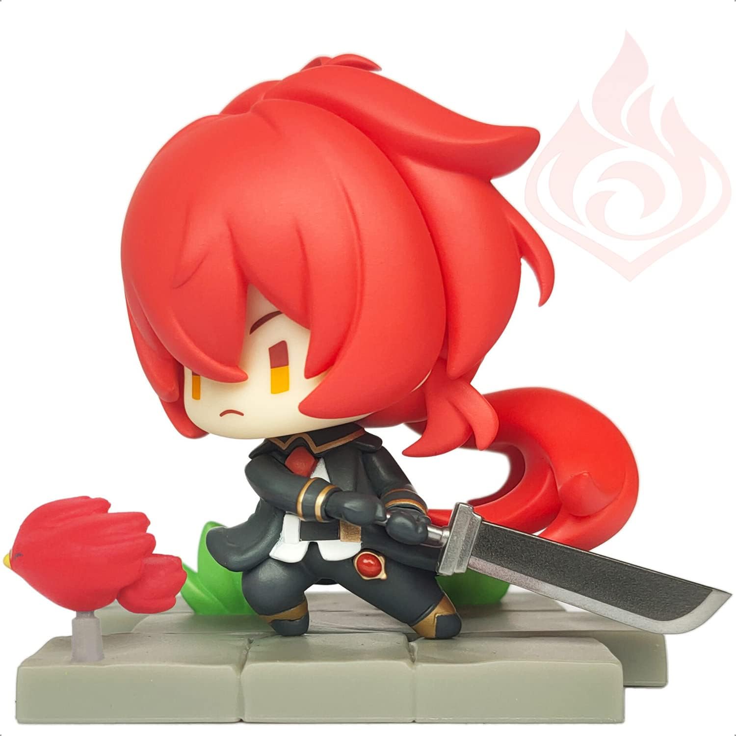 KOOLIYA Genshin Impact  Figure  - Diluc, Pertain to Battle Stance Mondstadt Edition, Decoration Ornaments Best Gift Collection Toy for Game Fan (Diluc)