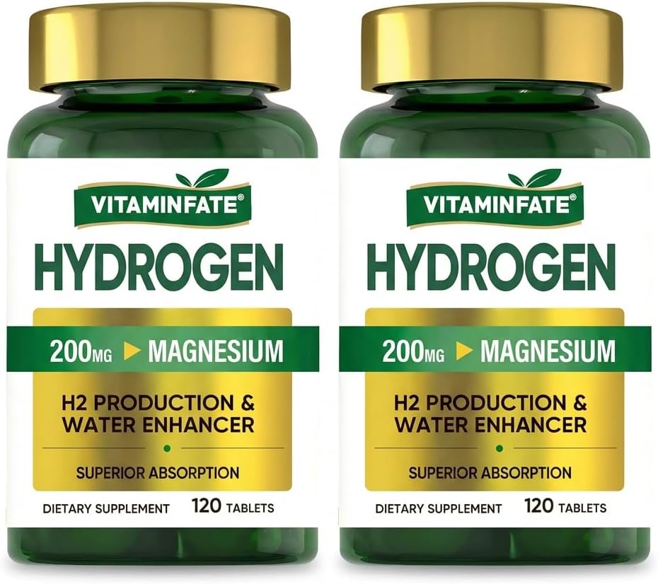 Hydrogen Water Tablets with Magnesium & Electrolytes, 240 Tablets | H2 Molecular Hydrogen Supplement to Support Energy, Brain Health, Metabolism & Healthy Aging