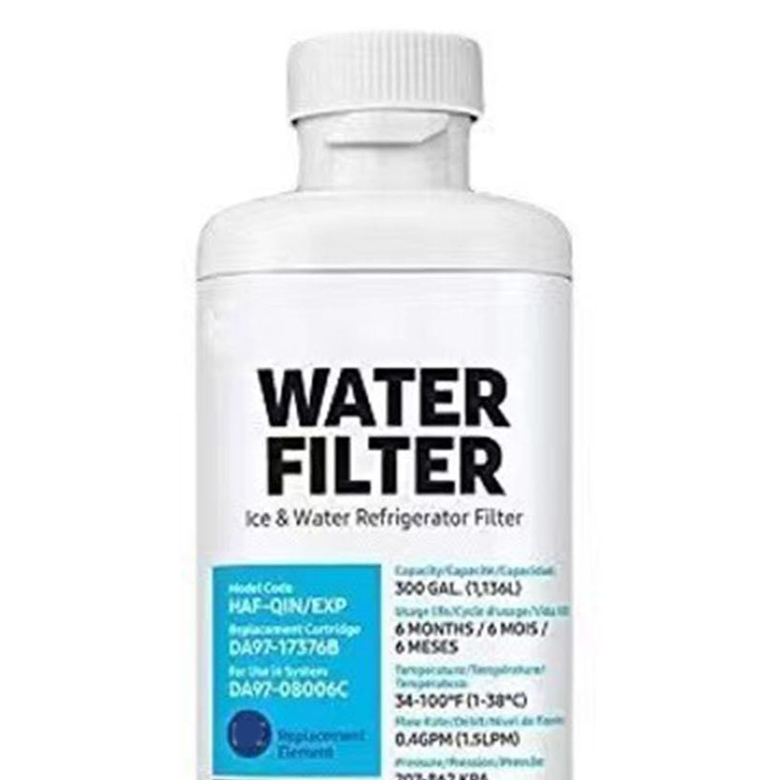 Remplacement du Filtre à Eau du Réfrigérateur DA97-17376B, Durée de Vie de 6 Mois pour la Maison, Compatible avec Hafqin/Exp, DA97-08006C