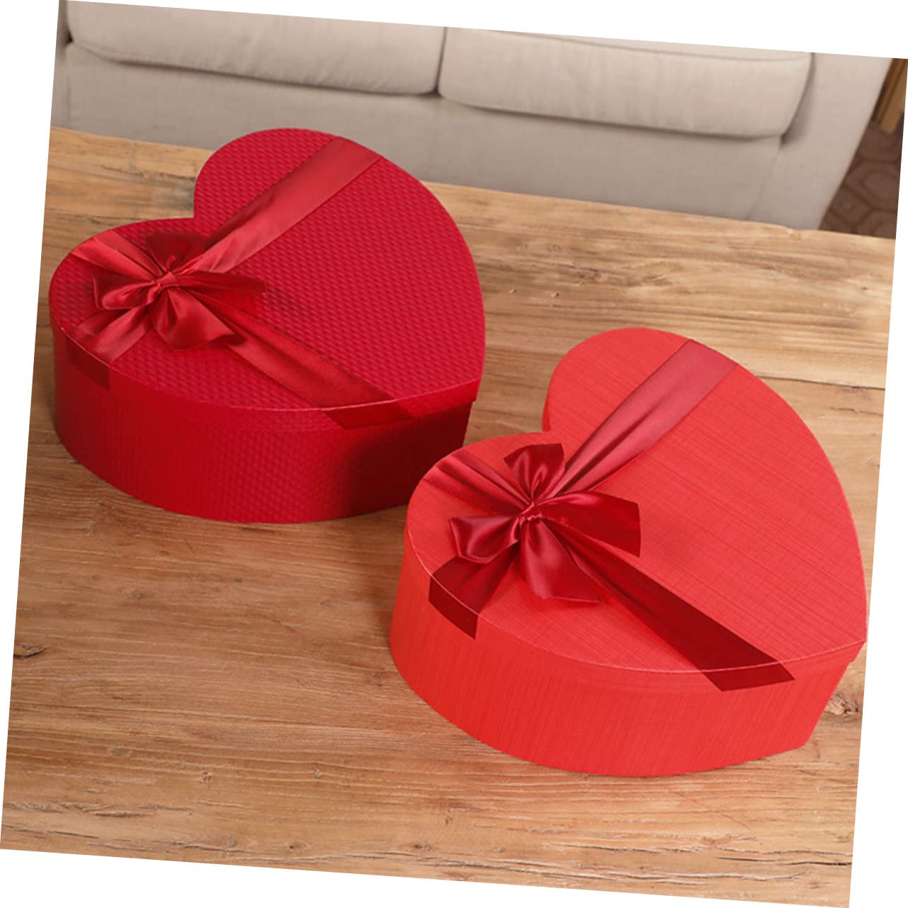 Gatuida Herzförmige Geschenkboxen 3 Stück Aufbewahrungsboxen für Valentinstag Muttertag
