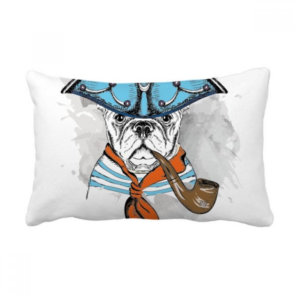 Coussin Chien Aquarelle 40x60 cm oreiller lombaire multicolore pour décoration de canapé maison