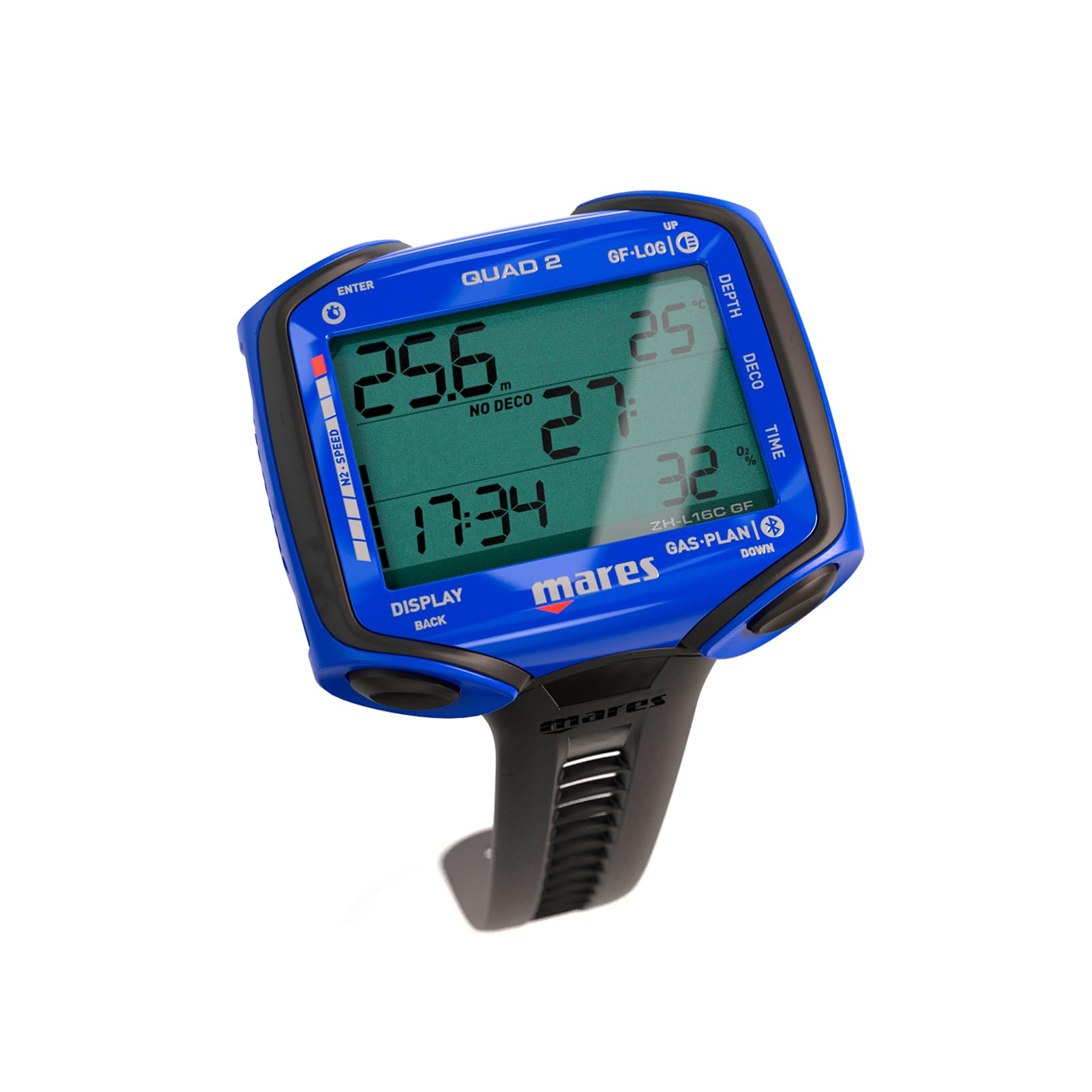 Mares Quad 2 Dive Computer Bleu