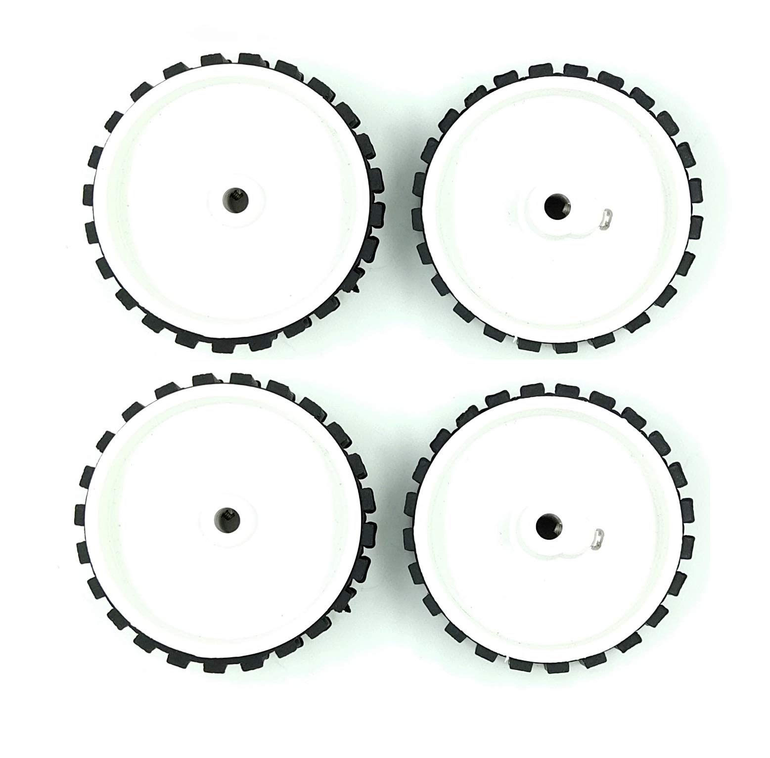INVENTO 4pcs 70mm x 20mm Plastic Robotic Wheel Durable Rubber Tire Wheel 6mm Hole for DC Geared Motor RC Car Robot (B07YNYVQ74) Amazon Price History, Amazon Price Tracker